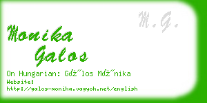 monika galos business card